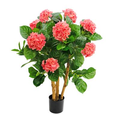 Hoyz Greenery - Plante artificielle Hortensia 85 cm rose product