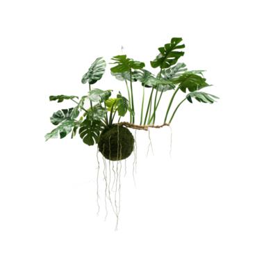 Hoyz Greenery - Kunst hangplant Monstera Deluxe 80 cm product