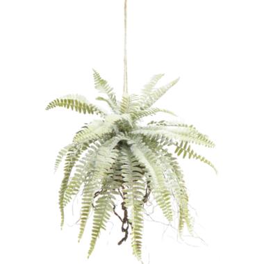 Hoyz Greenery - Plante artificielle suspendue Fougère givrée sur boule 76 cm product