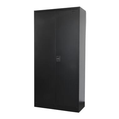 Armoire de classement - Ensemble de 2 - 90x185 cm - Noir - Avec porte battante product