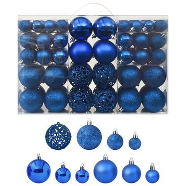 vidaXL 100-delige Kerstballenset blauw product