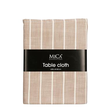 Mica Decorations Alivo Nappe de table - L250 x l140 cm - Beige, Blanc product