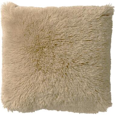 FLUFFY - Kussenhoes 45x45 cm - superzacht - effen kleur - Pumice Stone - beige product