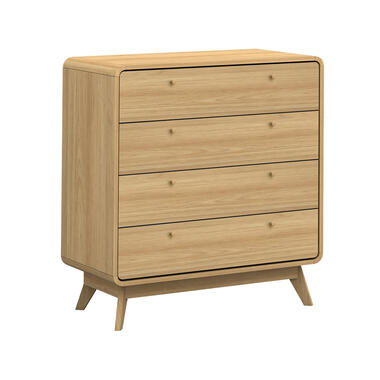 Cassie - Commode met 4 laden in eikenlook product