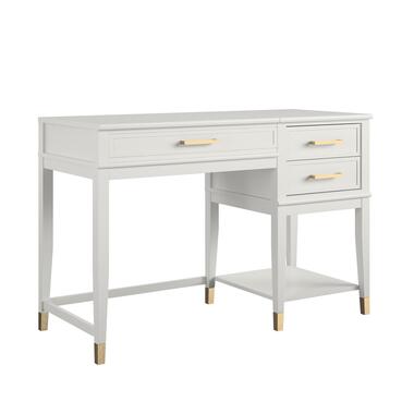 Westerleigh - Bureau avec plateau élévateur en MDF blanc product