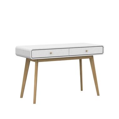 Cassie - Bureau avec 2 tiroirs en aspect chêne / blanc product