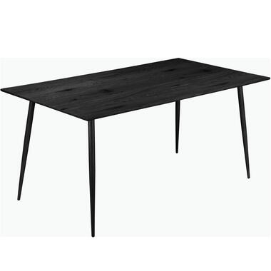 Monza - Eettafel 120x80 cm 6 zitplaatsen zwart hout look product