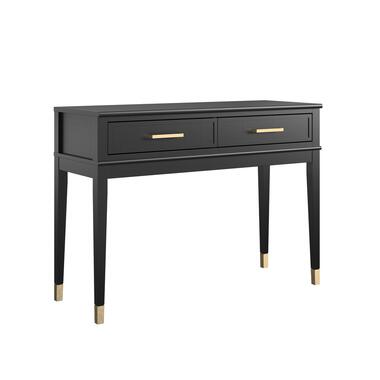 Westerleigh - Table console avec 2 tiroirs en MDF noir product