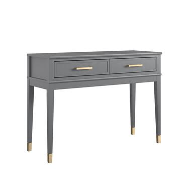 Westerleigh - Table console avec 2 tiroirs en MDF gris product