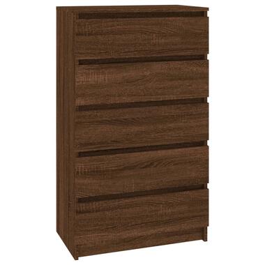 vidaXL Ladekast 60x36x103 cm bewerkt hout bruin eikenkleur product