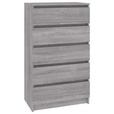 vidaXL Ladekast 60x36x103 cm bewerkt hout grijs sonoma eikenkleurig product