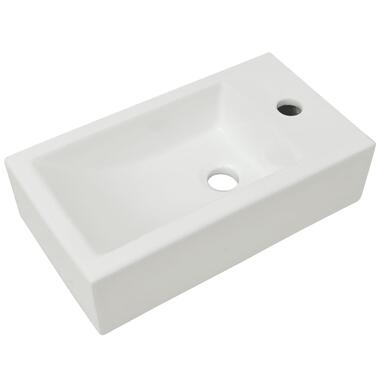 vidaXL Vasque + trou de robinet Céramique Blanc 46 x 25,5 x 12 cm product