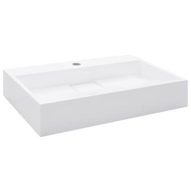 vidaXL Lavabo 60x38x11 cm Fonte minérale/marbre Blanc product