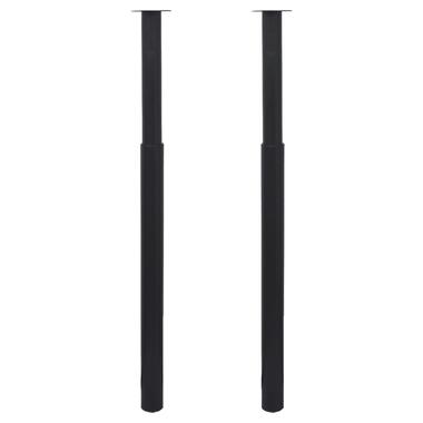 vidaXL - pied de table - Noir - Fer - 2 pcs product