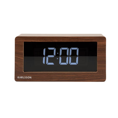 Karlsson - Horloge de table Boxed LED - Bois foncé product