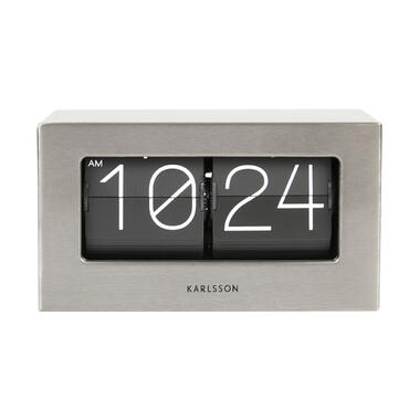 Karlsson - Horloge murale/de table Boxed Flip - Acier brossé product