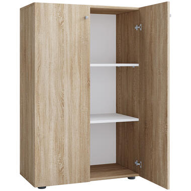 Hioshop LonaXL3DT schoenenkast 2 deuren eik decor. product