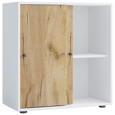 LonaLST armoire de bureau 2 portes blanc, chêne décor. product