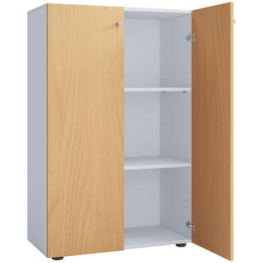 LonaXLDT armoire de bureau 2 portes blanc, hêtre. product