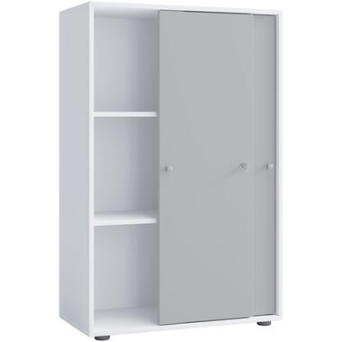 LonaXLST armoire de bureau 2 portes blanc, gris. product