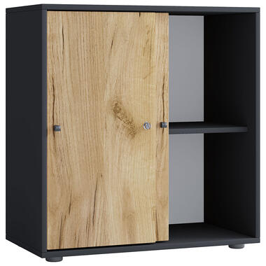 LonaLST armoire de bureau 2 portes anthracite, chêne décor. product