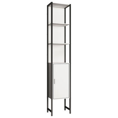 EdinoHS armoire haute pour salle de bain 1 porte blanc. product