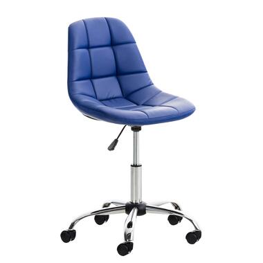 CLP Chaise de bureau Emil Chrome Cadre - Similicuir - Bleu product