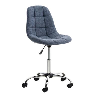 CLP Chaise de bureau Emil Chrome Cadre - Tissu - Bleu product