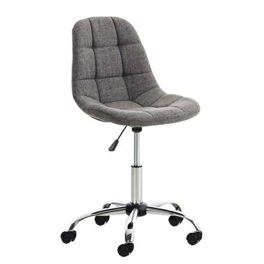 CLP Chaise de bureau Emil Chrome Cadre - Tissu - Gris clair product