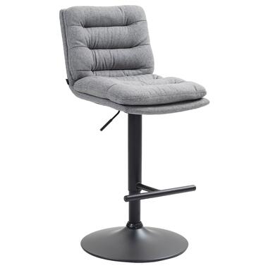 CLP Tabouret de bar Damar Noir Cadre - Tissu - Gris product