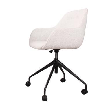 chaise de bureau Milan en bouclé - ivoire product