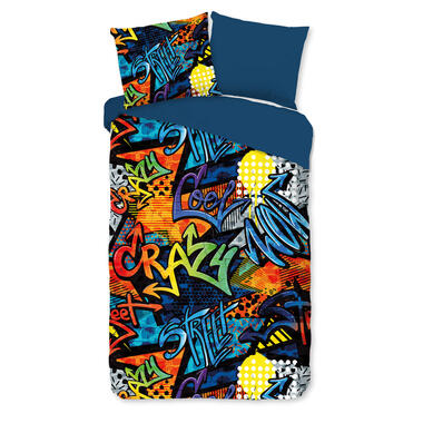 Pure Kinderdekbedovertrek "Graffiti" - Multi - (140x200/220 cm) - Microfiber product