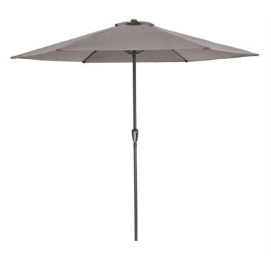 ACAZA - Parasol rond à canne en aluminium - 300 cm de diamètre Parasol - Taupe product