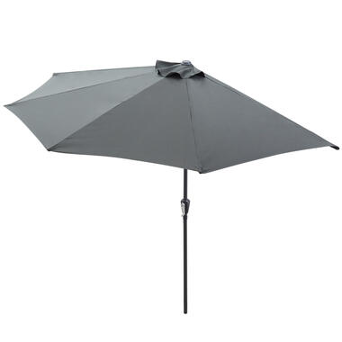 Parasol semi-circulaire pour balcon ou terrasse, diamètre 3 mètres, Gris product