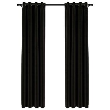 vidaXL Rideaux occultants Aspect de lin 2 pcs Anthracite 140x225 cm product