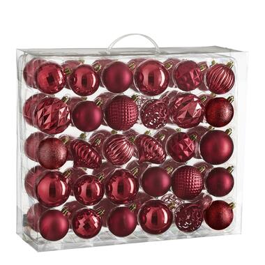 House of Seasons Ensemble de Boules de Noël - Rouge foncé product