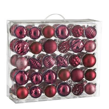 House of Seasons Ensemble de Boules de Noël - Fuschia product