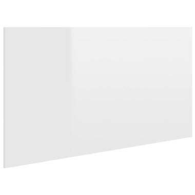 vidaXL Tête de lit Blanc brillant 160x1,5x80 cm Bois d'ingénierie product