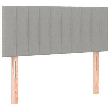 vidaXL Tête de lit à LED Gris clair 100x5x78/88 cm Tissu product