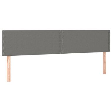 vidaXL Tête de lit à LED Gris foncé 180x5x78/88 cm Tissu product