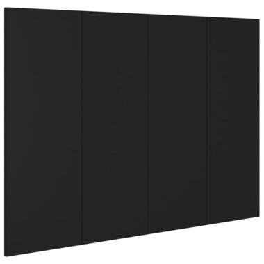 vidaXL Tête de lit Noir 120x1,5x80 cm Bois d'ingénierie product