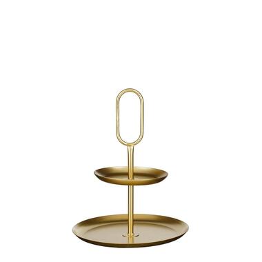 Mica Decorations Rama Etagere 2 Laags - L28 x B28 x H36 cm - Goud product