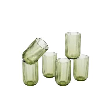 Mica Decorations Merlot Verre à boire - Lot de 6 - 400 ml - Vert product