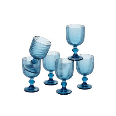 Mica Decorations Merlot Verre à vin - Lot de 6 - 250 ml - Bleu product