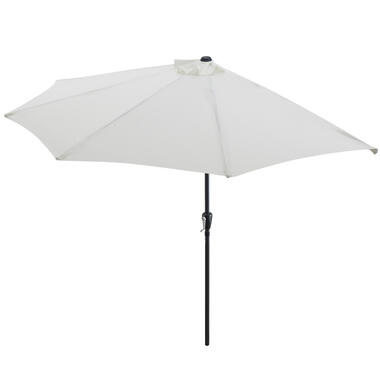 Parasol semi-circulaire, diamètre 3 mètres, écru / blanc cassé product