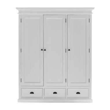 Hioshop Halifax armoire de rangement 3 portes og 3 tiroirs blanc product