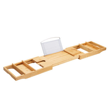 Tablette de bain avec porte-livre - Pont de bain extensible - 75 à 109 cm product