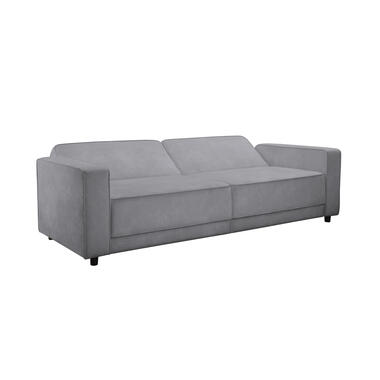 Allie - Canapé clic-clac 3 places en velours gris clair product