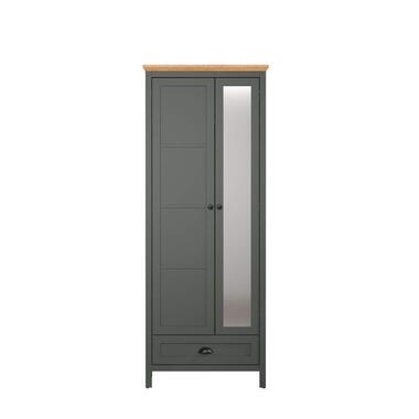 Hioshop Stanton armoire de rangement vert, chêne décor product