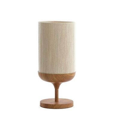 Lampe de Table Dania - Creme/Naturel - 22.5x22.5x50cm product
